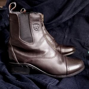 Ariat☣Heritage Breeze Brown Zip Paddock 4LR Boots 9.5B